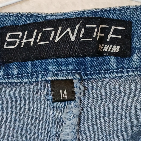 SHOWOFF WOMEN  DENIM BLUE JEANS SIZE 14 - Picture 7 of 8